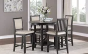 Asher Black Counter Height Dining Set