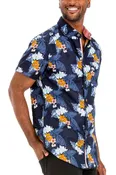 Hudson Men’s Hawaiian Print Button Shirt