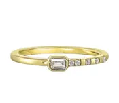 10Kt Yellow Gold Diamond 1/7Ctw Ring RG16738-1YSV