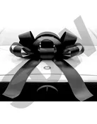 Black Friday Car Bows # 16-531-BLACK