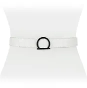 Women's Designer Black Buckle Belt
