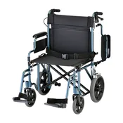 22" Transport Chair W/ Handbrakes