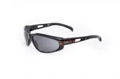 01-05G Curv Black Flame Sunglasses with Smoke Lens