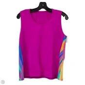 Athletic Tank Top By DONA JO In Pink, Size: L