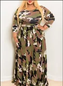 Camo Plus Size Dress