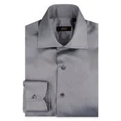 Gray Twill Dress Shirt