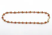 Bracelet - 18k gold, Orange Sapphire