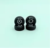 1RC Racing FR/RR Tires and Black Wheels For 1/18 Modfied (4)
