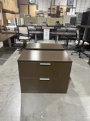 36″ Espresso 2 Drawer Lateral File By Herman Miller