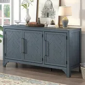 Aufbewahrungsschrank Sideboard mit 3 Türen und verstellbaren Einlegeböden