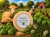 Farm and Garden Goat Milk Soap | with Shredded Loofah
