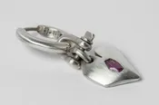 Jazz's Solid Heart Earring (Extra Small, 0.2 CT, Ruby Slice, MA+RUB) Z2335-2-MA+RUB