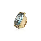 Blue Topaz Oval Ring