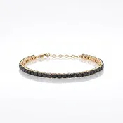 14k Black Diamond Tennis Bracelet