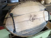 Bourbon Barrel Football Tray