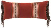 Alamosa Leather Fringe Pillow