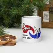 White glossy mug