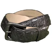 Alligator Game Skin Belt - Brown