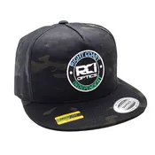 6006MCF-M MEDALLION FLAT BILL MULTI CAMO / MESH SNAP BACK