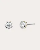 0.05ctw Diamond & 18k White Gold Ignite Stud Earrings