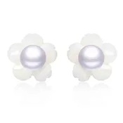 5mm Sterling Silver Pearl Studs Earrings