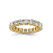 14kt Approx 3 Kt Lab Grown Diamond Eternity Wedding Band