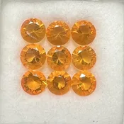 4.5mm – Mexican Fire Opal Faceted Rounds