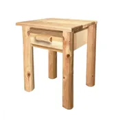 24 Inch Log Nightstand | 24" Wide