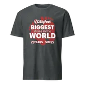2BigFeet 25th Anniversary T-Shirt - Dark Heather Grey