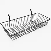 24" × 12" × 4" Gridwall/Slatwall Basket