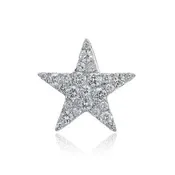 18kt White Gold Diamond Star Pendant