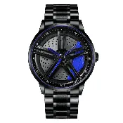 Blue Caliper Wheel Watch