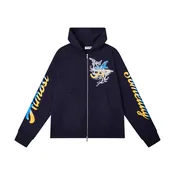 ALMOST SOMEDAY AS-H25-008 HEADLINE ZIP UP HOODIE MEN