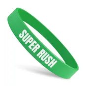 Custom Rush Silicone Wristbands - Printed in USA
