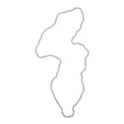 1003 Extra Long Freshwater Pearl Beaded Sterling Silver Necklace