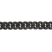 Black Diamond Cuban link Bracelet