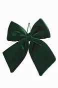 11" X 13.5" Velvet Bow Green