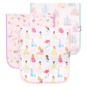 3 Pack Premium Burp Cloths - Disney Princess