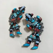 Large Rainbow Man Clip-On Earrings