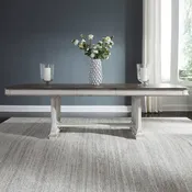 Abbey Park - Trestle Table Top - Antique White