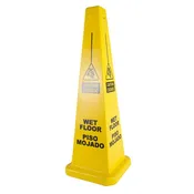 36 Inch Bilingual Wet Floor Cone | High Visibility Safety Cone 9098