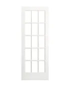 15 Lite Primed French Door with Frosted Glass