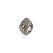 Asymmetrical Signature Flower Ring