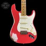 2024 Fender Custom Shop Time Machine '57 Strat Heavy Relic Aged Fiesta Red w/case CZ582894