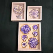 Bluescape Shell Decoupage Shadow Box