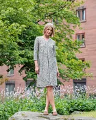 Falla Finland | Loiske Jersey Dress | Seashell Print