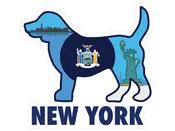 New York Dog 3" Sticker (Decal)