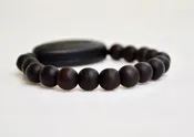 Dark Mahogany Peachwood Mala beads - Be Mindful Now