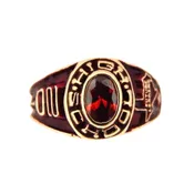 10k Yellow Gold Ladies High School Graduation Ring