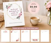 Printable Grief Journal for Women, 100 Page PDF Download